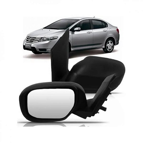 Retrovisor city honda de 2009 a 2014 lado direito externo elétrico sem pisca três fios
