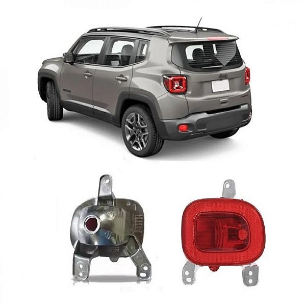 Lanterna para para choque renegade jeep de 2015 a 2021 traseiro lado esquerdo