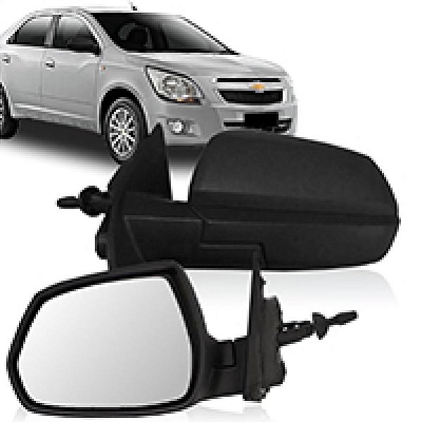 Retrovisor cobalt chevrolet de 2012 a 2020 lado esquerdo externo com controle manual
