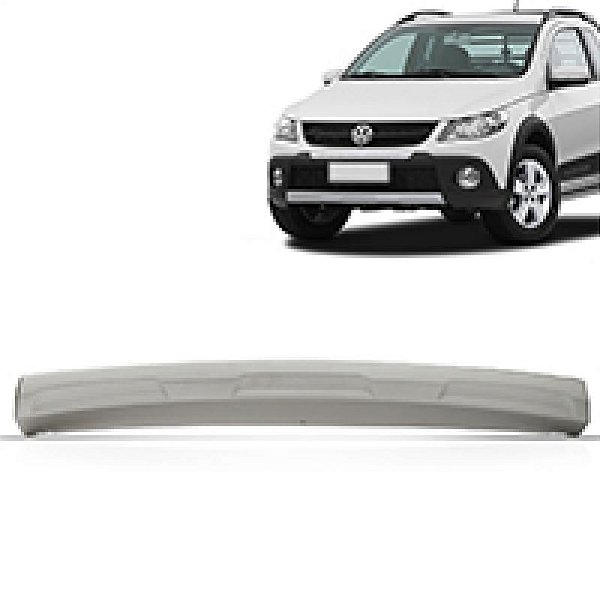 Spoiler para para choque saveiro volkswagen de 2010 a 2013 dianteiro cinza cross geração cinco