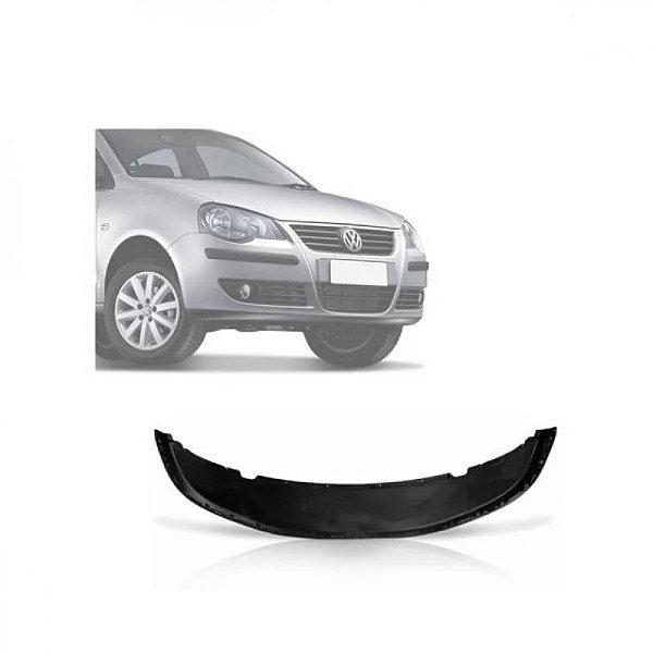 Spoiler para para choque polo volkswagen de 2007 a 2014 dianteiro