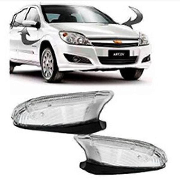 Pisca de retrovisor externo vectra chevrolet de 2009 a 2011 lado esquerdo com luz de cortesia