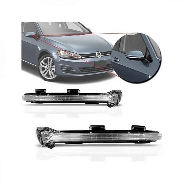 Pisca do retrovisor golf volkswagen de 2014 a 2020 lado esquerdo externo