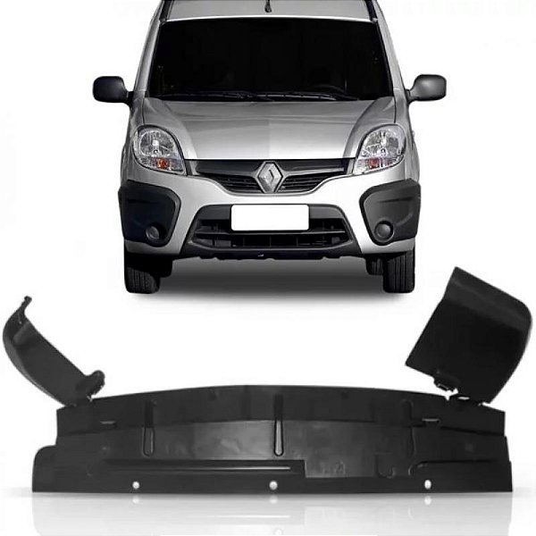 Acabamento do para choque kangoo renault de 2015 a 2018 dianteiro inferior defletor em ABS de alta resistência
