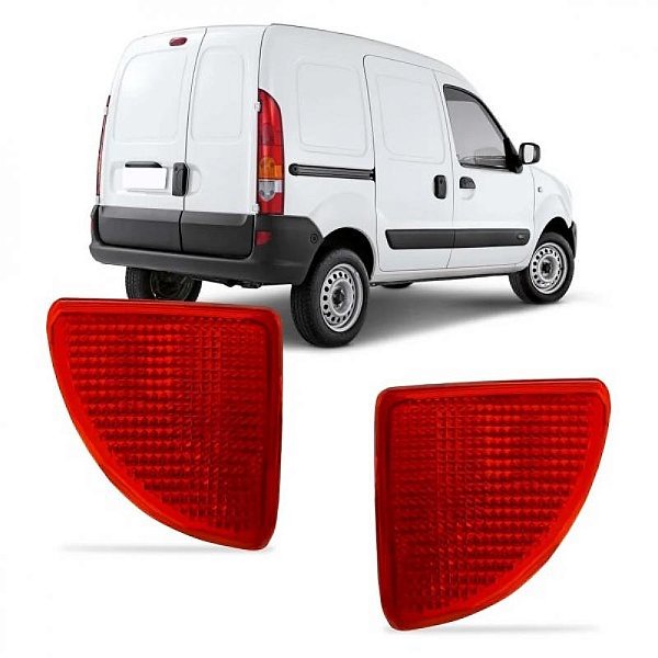 Lanterna do para choque kangoo renault de 1998 a 2018 lado esquerdo traseiro refletor