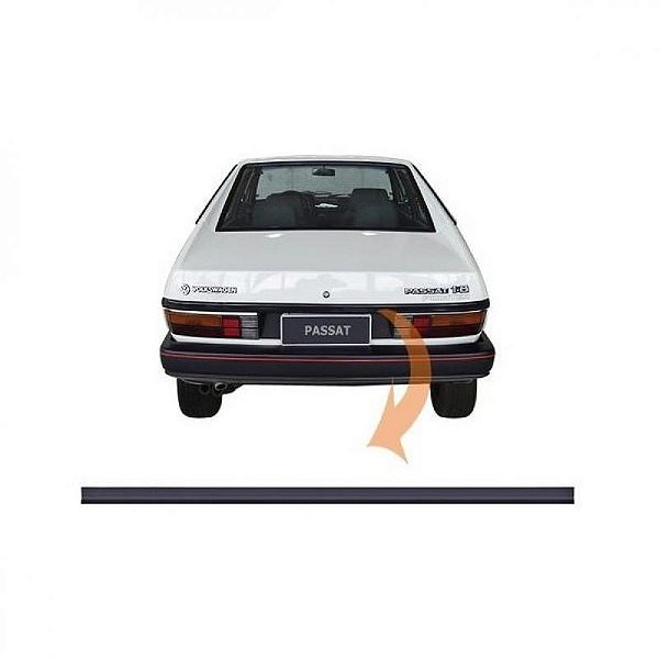 Friso da tampa passat volkswagen de 1983 a 1988 traseiro preto
