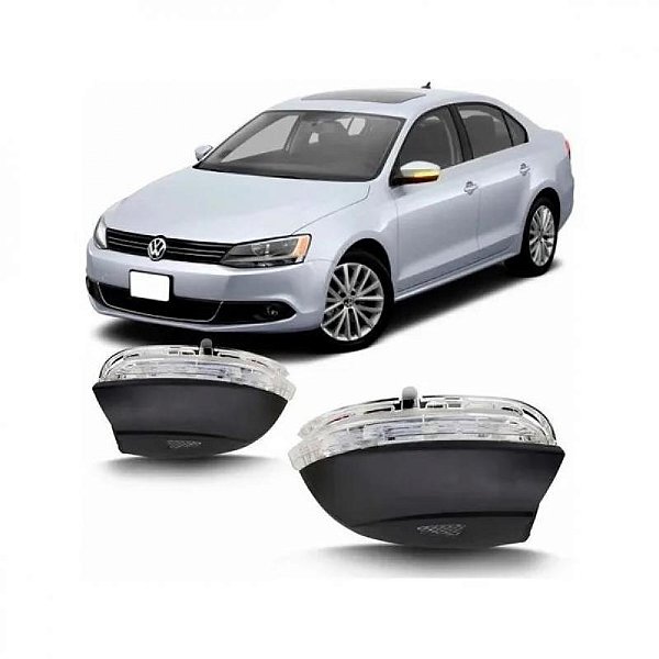 Pisca do retrovisor jetta volkswagen de 2011 a 2014 lado direito externo com luz de cortesia