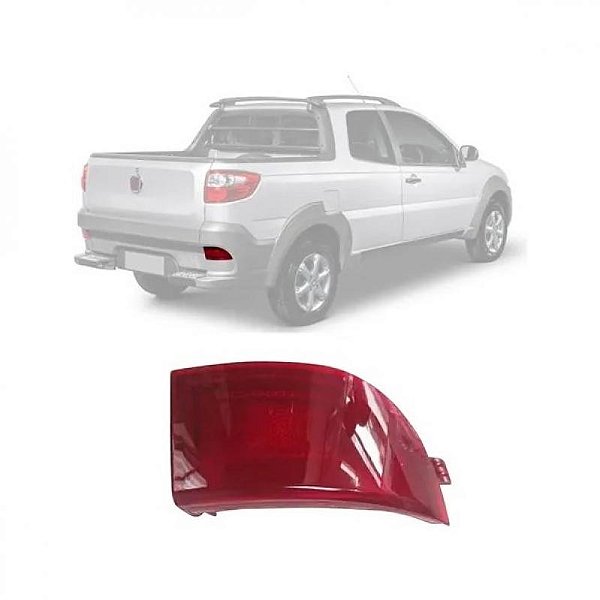 Lanterna do para choque strada fiat de 2014 a 2020 lado direito traseiro refletor