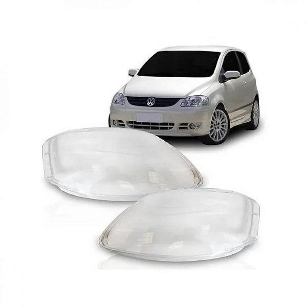 Lente do farol fox crossfox e spacefox volkswagen de 2004 a 2009 lado esquerdo simples