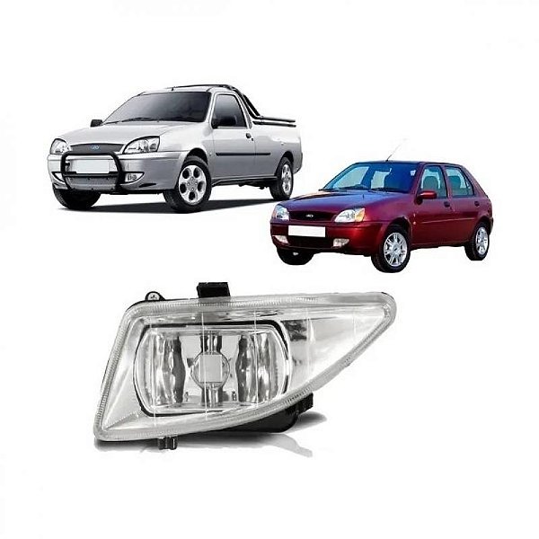 Farol auxiliar fiesta street ford de 2000 a 2002 e courier ford de 2000 a 2013 lado esquerdo