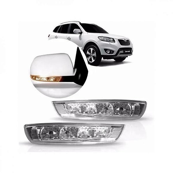 Pisca do retrovisor santa fe hyundai de 2010 a 2013 vera cruz hyundai de 2007 a 2012 lado direito externo