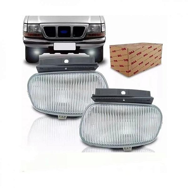 Farol auxiliar ranger ford de 1998 a 2004 lado esquerdo acrílico H8