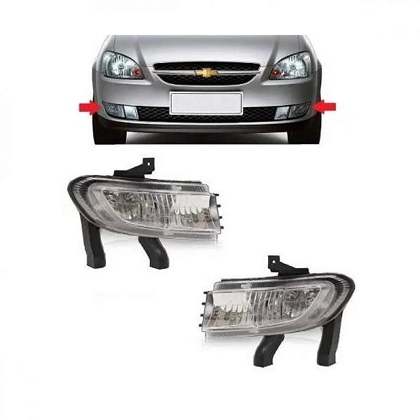Farol auxiliar corsa classic chevrolet de 2010 a 2016 lado esquerdo