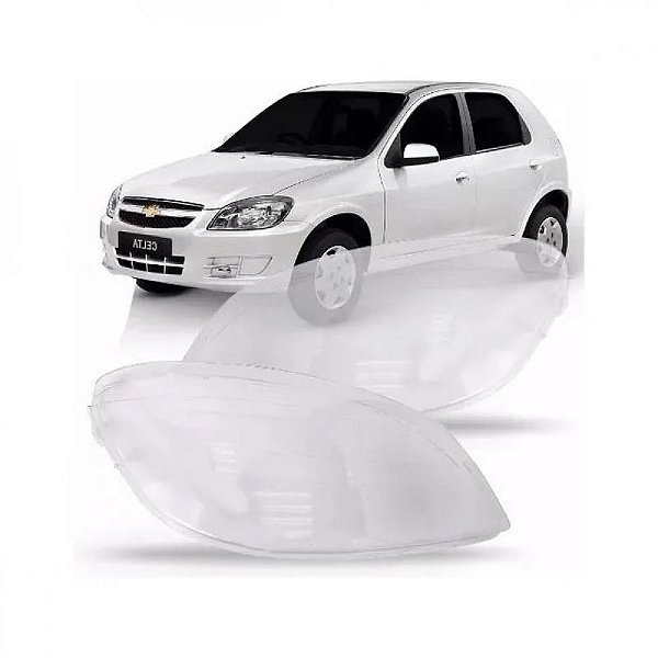 Lente de farol celta e prisma chevrolet de 2007 a 2015 lado esquerdo