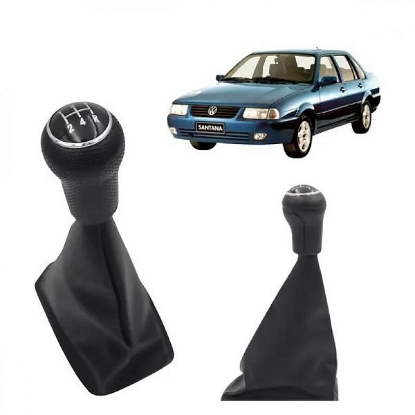 Coifa de câmbio santana volkswagen de 1991 a 1998 preta com base e bola