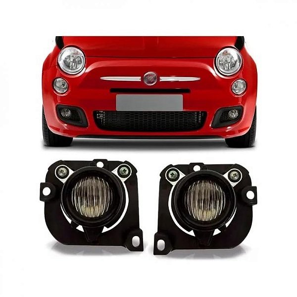 Farol auxiliar 500 fiat de 2008 a 2017 lado direito sport