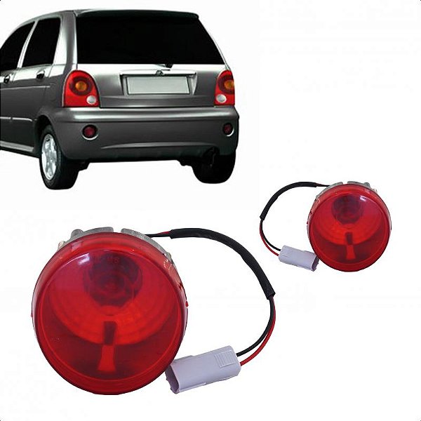 Lanterna do para choque qq chery de 2011 a 2016 lado direito traseiro com borda vermelha