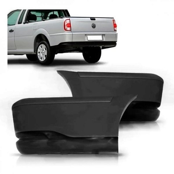 Ponteira de para choque saveiro volkswagen de 2003 a 2008 traseira lado esquerdo terceira geração segunda fase e quarta geração