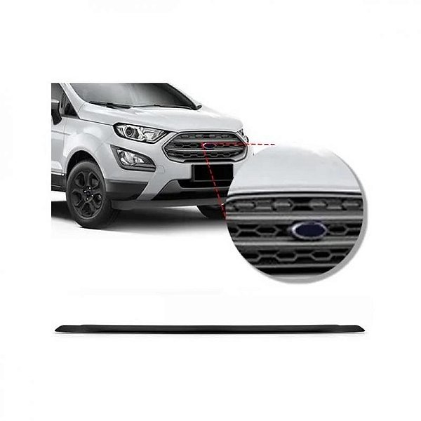 Friso de grade do radiador ecosport ford de 2018 a 2021 inferior cinza escuro