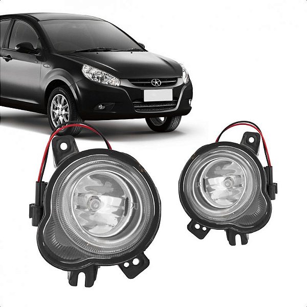 Farol auxiliar j3 jac de 2010 a 2013 lado direito hatch e sedã