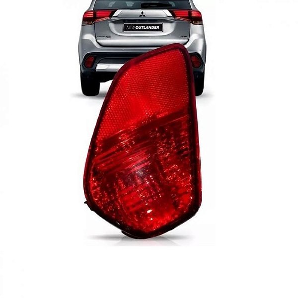 Lanterna do para choque outlander mitsubishi de 2016 a 2022 lado direito traseiro bicolor