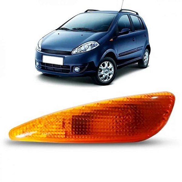 Lanterna lateral face chery de 2010 a 2015 lado direito âmbar com soquete