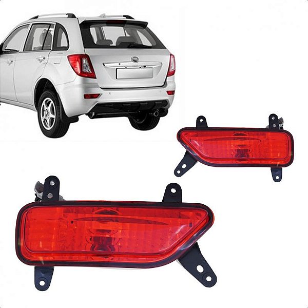 Lanterna do para choque x60 lifan de 2013 a 2016 traseira lado direito com soquete