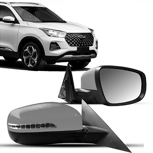 Retrovisor externo tiggo 5x chery de 2019 a 2025 e tiggo 5x pro chery de 2023 a 2025 lado direito elétrico com pisca e aquecimento