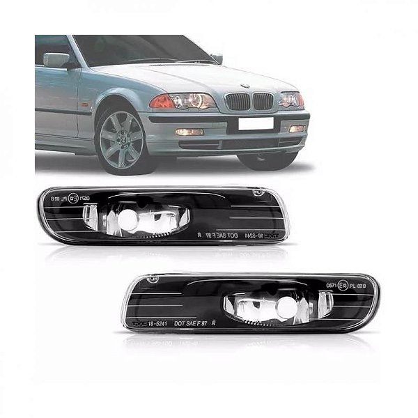 Farol auxiliar série 3 bmw de 1998 a 2001 lado direito sedã e perua