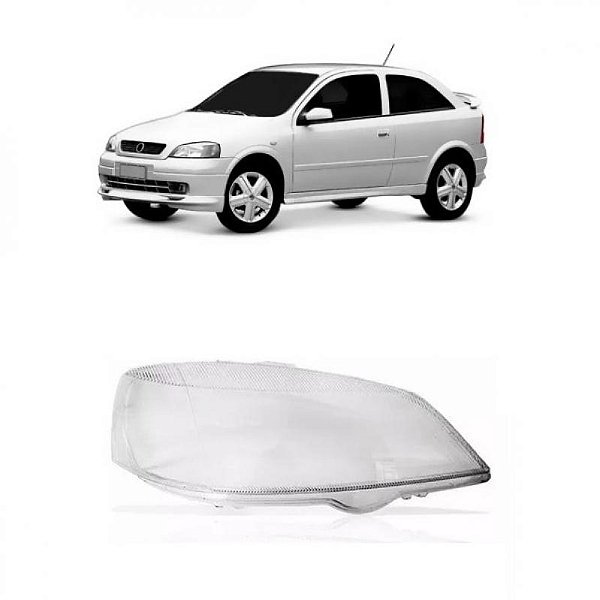 Lente de farol astra chevrolet de 1998 a 2002 lado esquerdo
