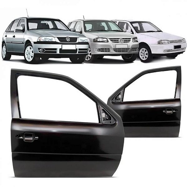 Porta gol volkswagen de 1995 a 2008 dianteira lado esquerdo verde escuro quatro portas segunda terceira e quarta gerações