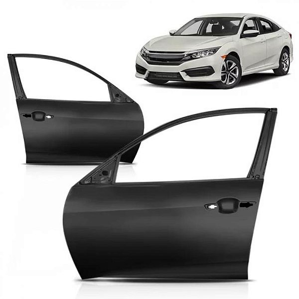 Porta civic honda de 2017 a 2021 dianteira lado esquerdo