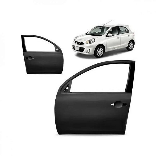 Porta march nissan de 2011 a 2020 dianteira lado direito verde escuro