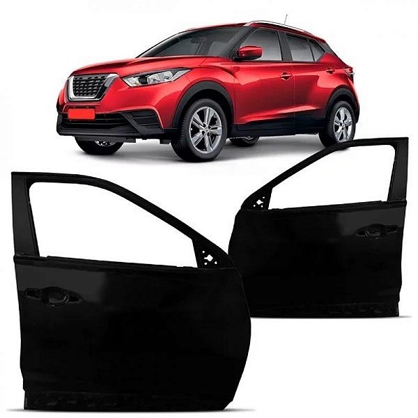 Porta kicks nissan de 2017 a 2024 dianteira lado direito verde escuro