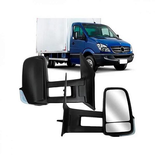 Retrovisor externo sprinter mercedes benz de 2012 a 2016 lado direito elétrico com aquecimento com braço longo para chassi longo