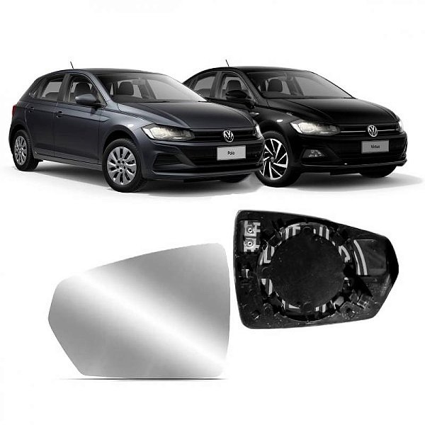 Subconjunto polo e virtus volkswagen de 2018 a 2022 lado esquerdo asférico com aquecimento