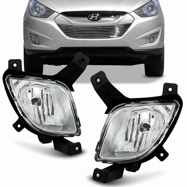 Kit de farol auxiliar ix35 hyundai de 2010 a 2015 sem grade