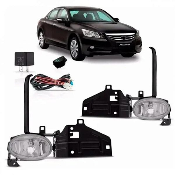Kit de farol auxiliar accord honda de 2008 a 2012