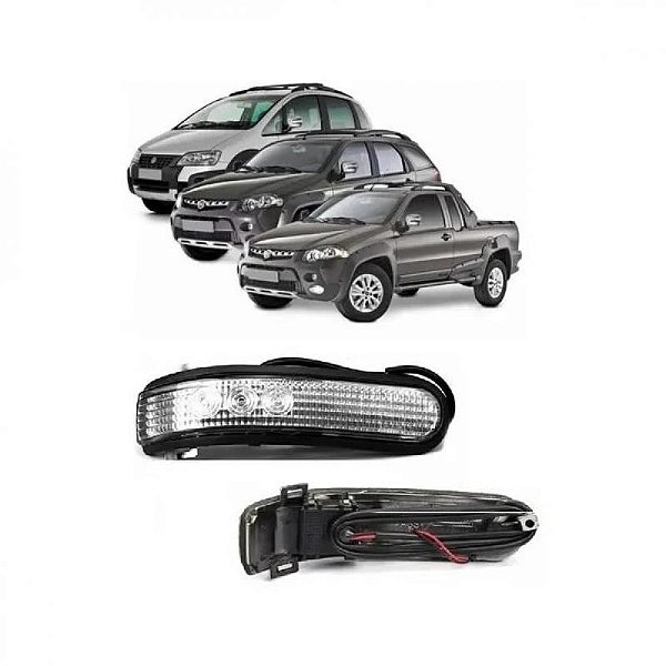 Pisca do retrovisor idea fiat de 2008 a 2010 e palio adventure fiat de 2008 a 2011 lado esquerdo externo