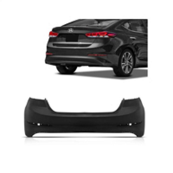 Para choque elantra hyundai de 2017 a 2018 traseiro superior