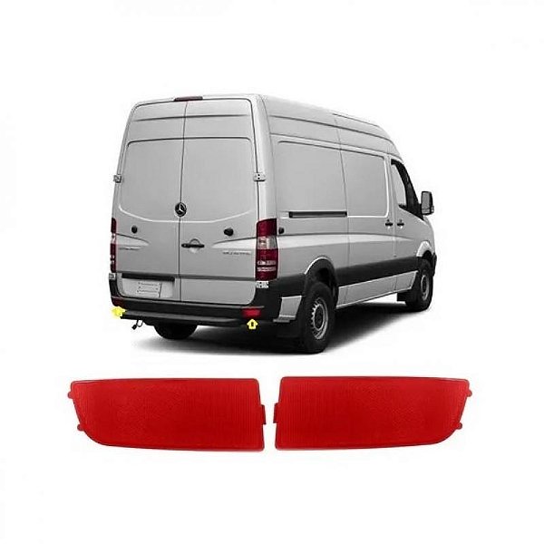 Refletor sprinter mercedes benz de 2012 a 2019 traseiro lado esquerdo