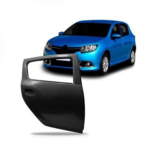 Porta sandero renault de 2014 a 2022 traseira lado esquerdo