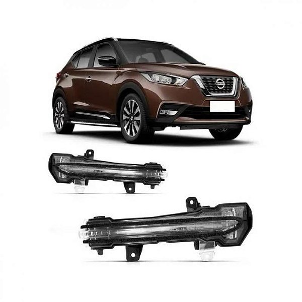 Pisca do retrovisor kicks nissan de 2017 a 2021 lado esquerdo externo