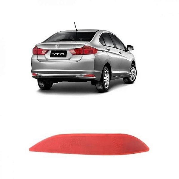 Refletor de para choque city honda de 2014 a 2017 traseiro lado direito