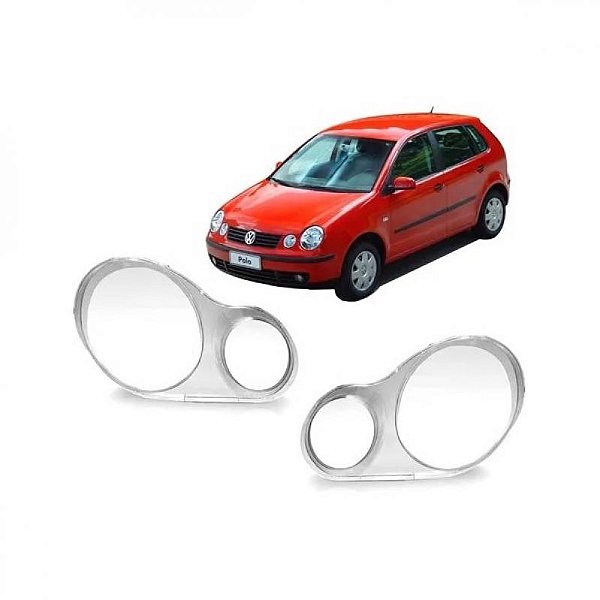 Lente de farol polo volkswagen de 2003 a 2006 lado direito