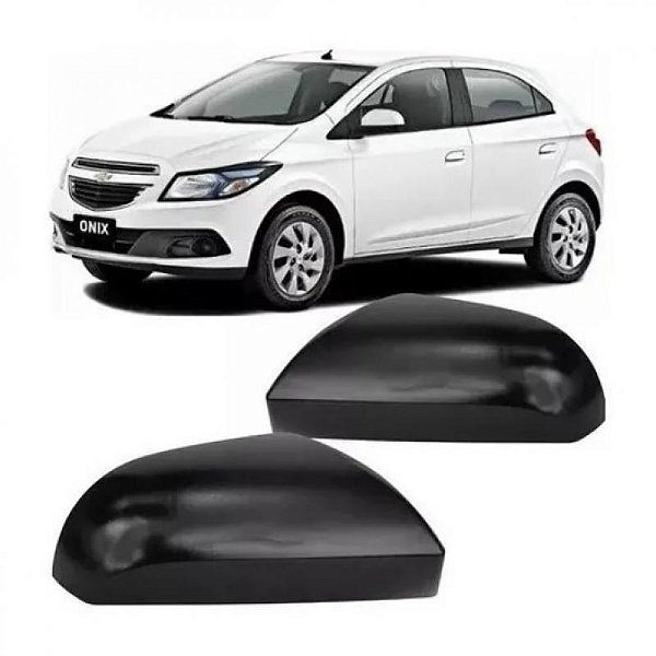 Capa de retrovisor externo onix chevrolet de 2012 a 2020 lado esquerdo preto