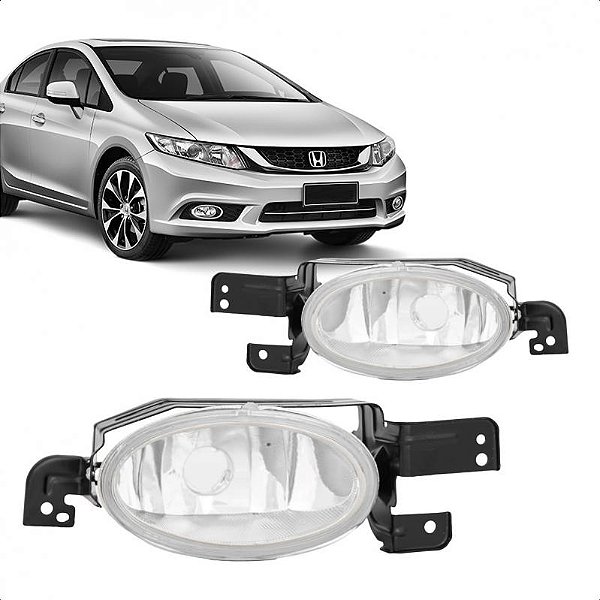 Farol auxiliar civic honda de 2012 a 2014 lado direito sem grade