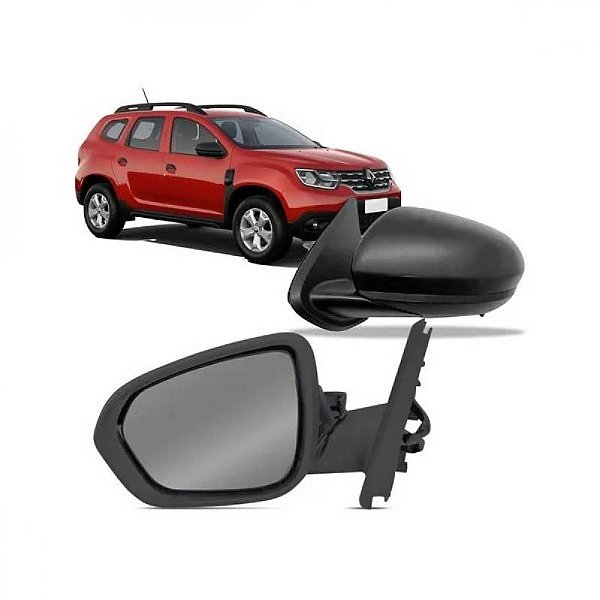 Retrovisor duster renault de 2021 a 2025 lado esquerdo externo elétrico com aquecimento e ponto cego