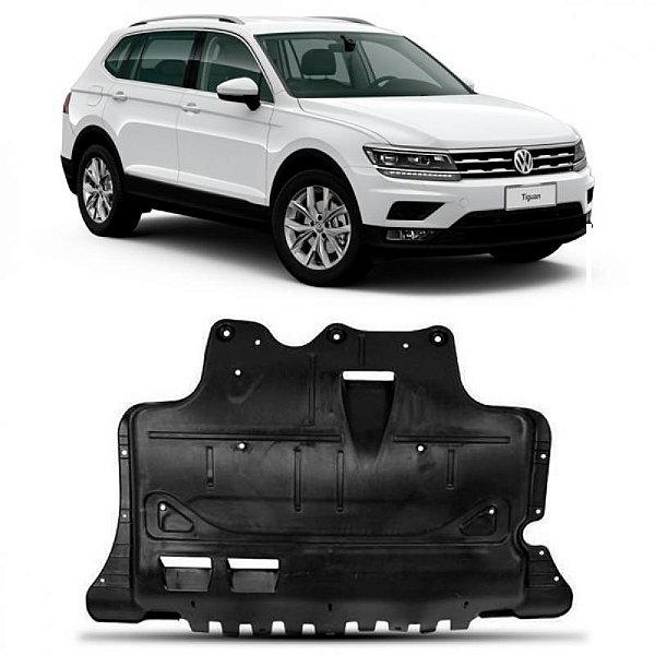 Defletor tiguan volkswagen de 2018 a 2021 inferior