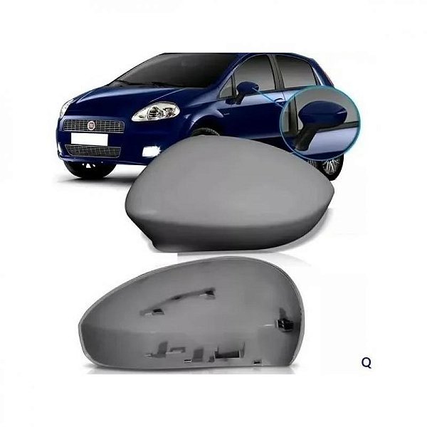 Capa de retrovisor externo punto fiat de 2007 a 2012 lado esquerdo primer